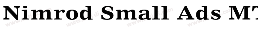 Nimrod Small Ads MT字体转换